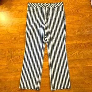 Anthropologie Alena stripped bootcut pants